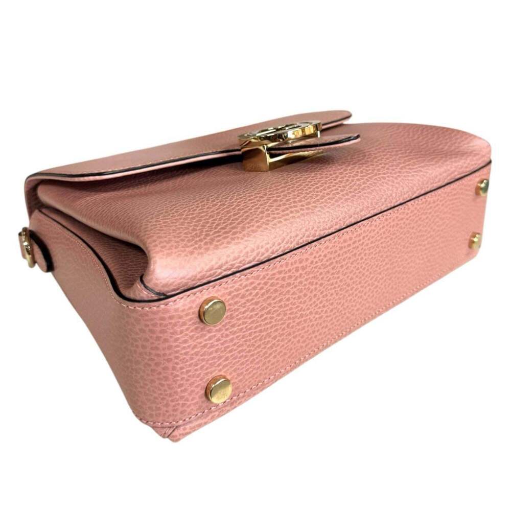 GUCCI Authentic Pink Leather Shoulder Bag - Picture 6 of 13